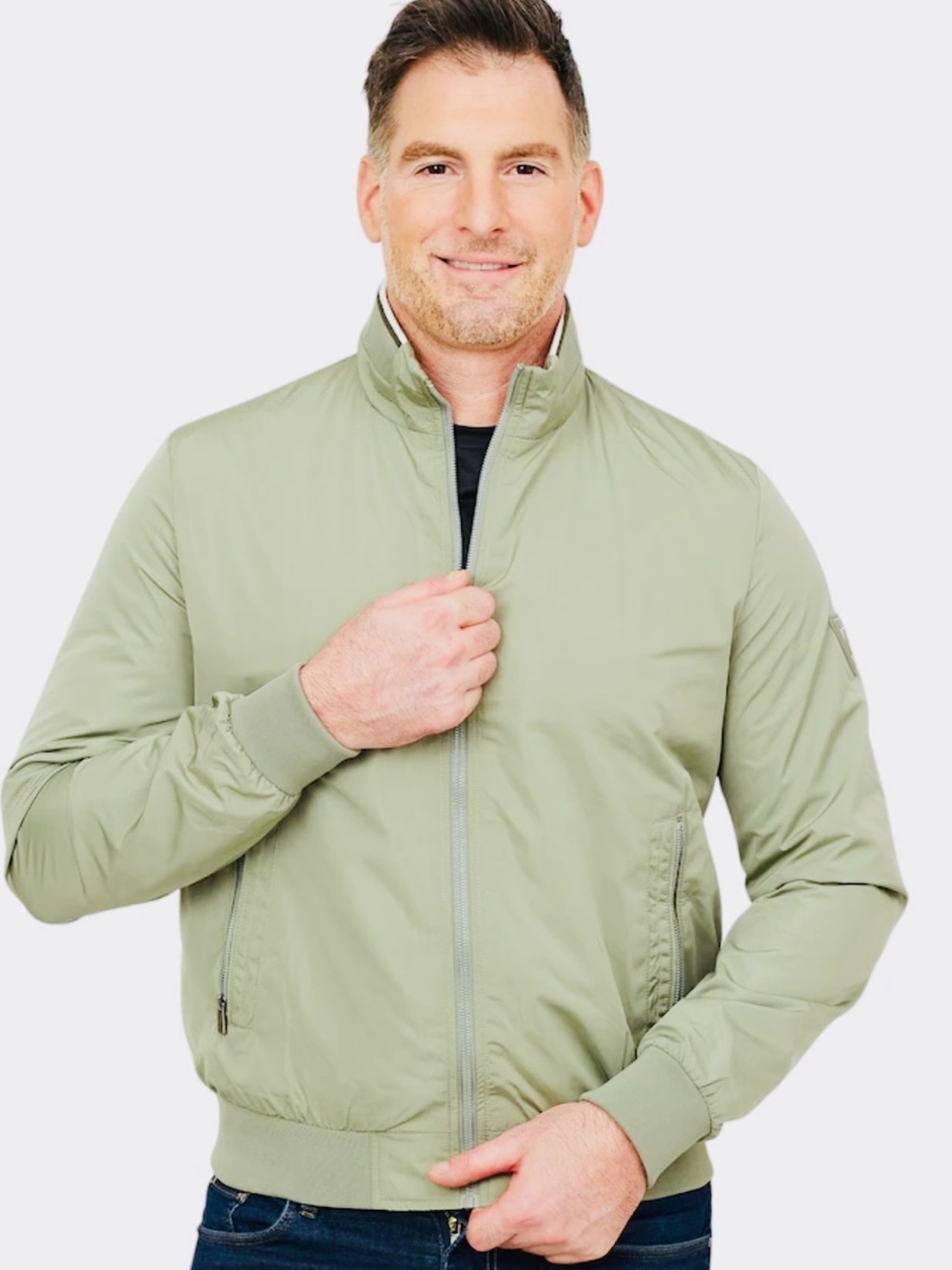 Point Zero lined bomber, worn once.